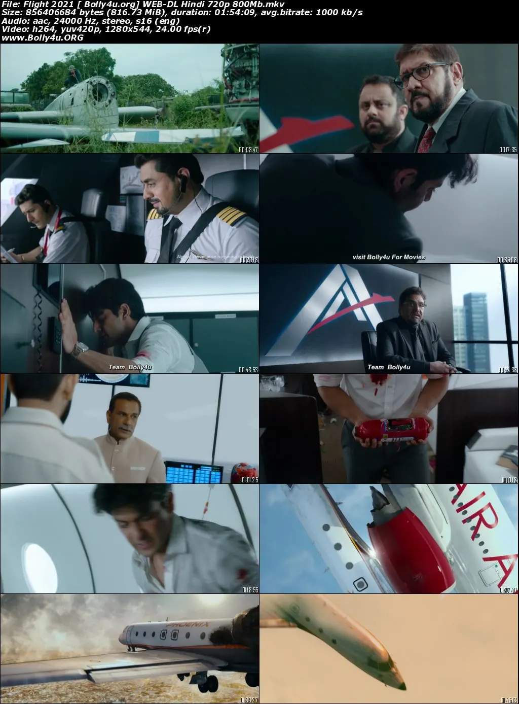 Flight 2021 WEB-DL 800MB Hindi Movie Download 720p
