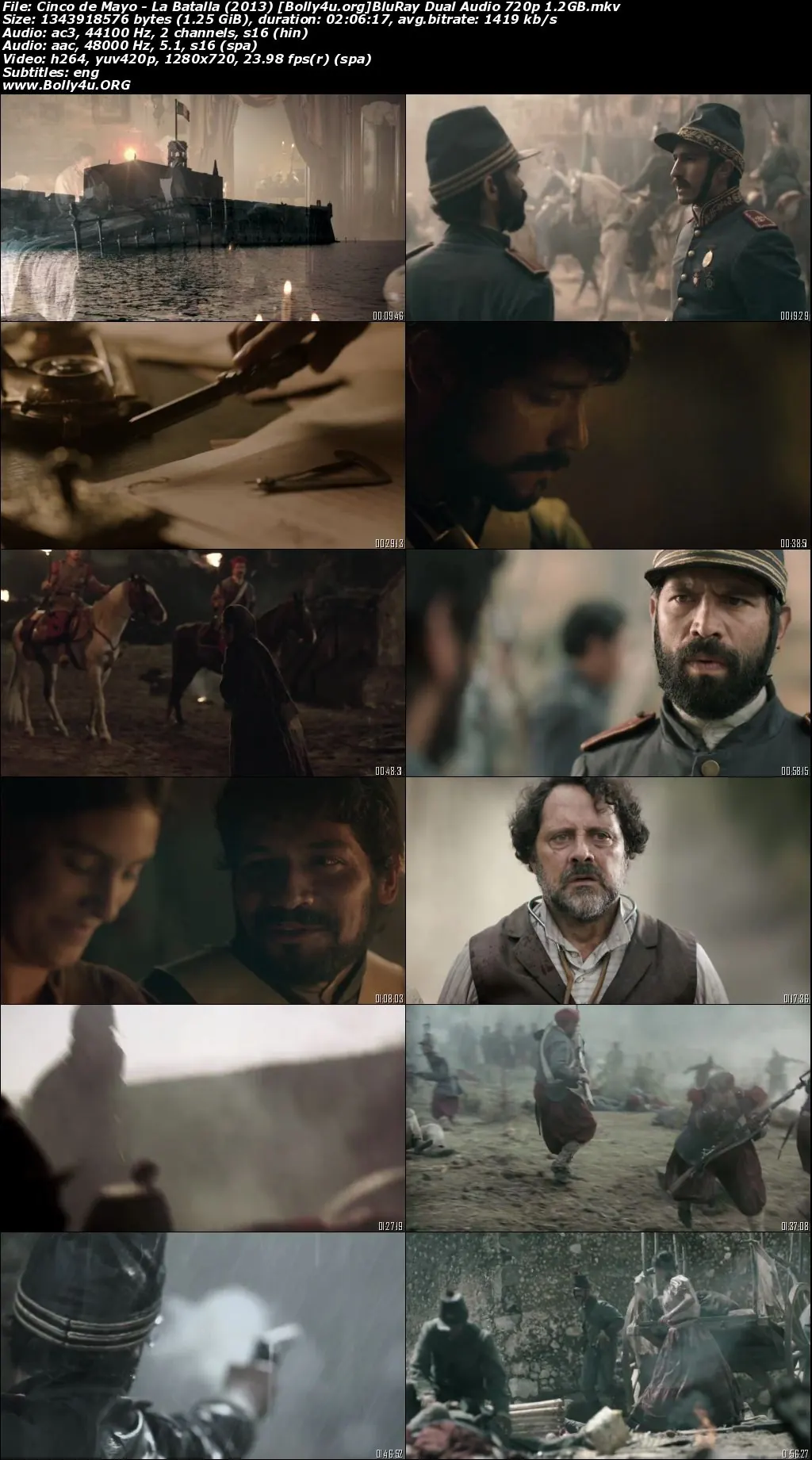 Cinco de Mayo La Batalla 2013 BluRay Hindi Dual Audio Full Movie Download 720p  480p