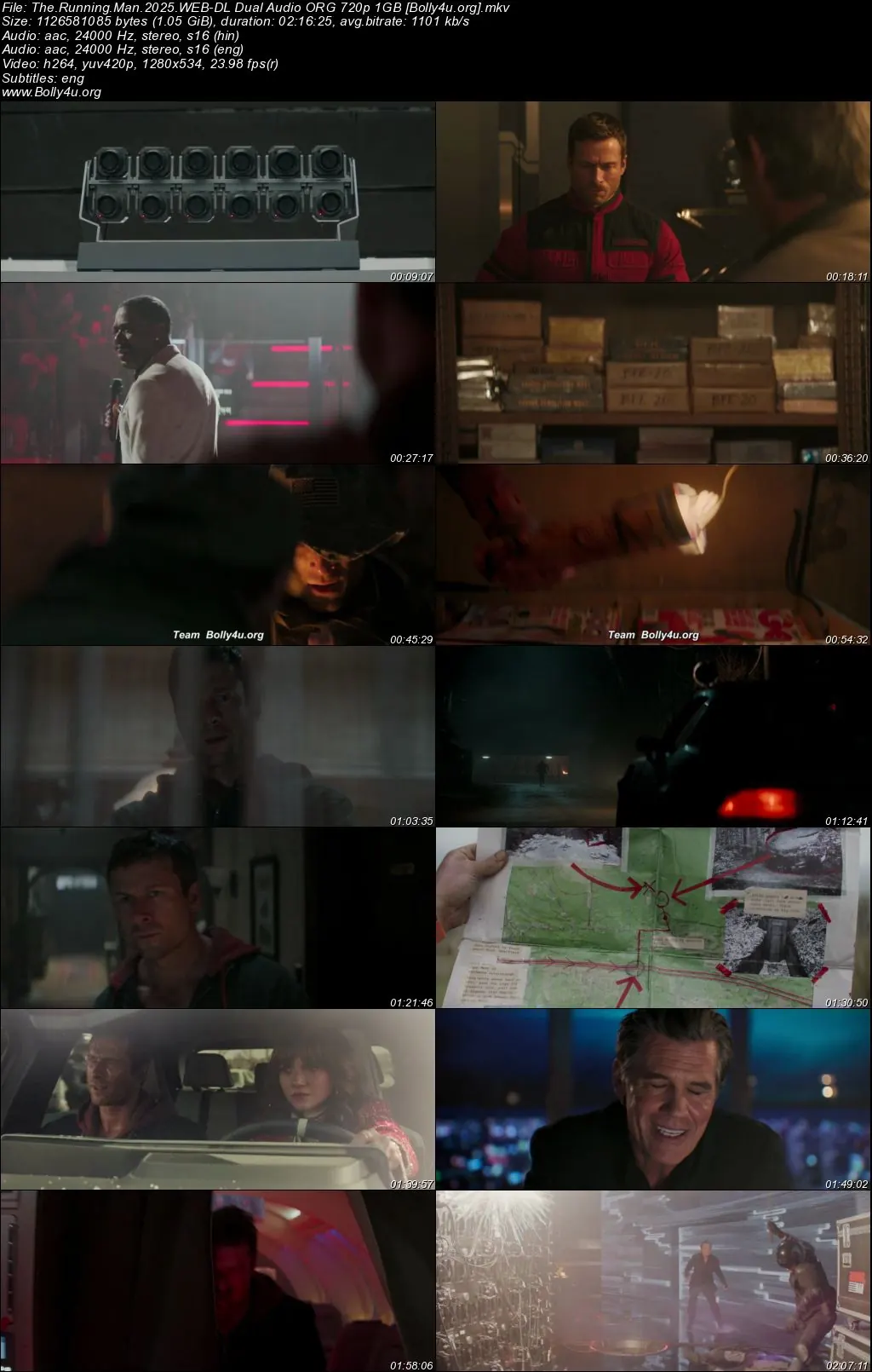 The Running Man 2025 WEB-DL Hindi Dual Audio ORG Full Movie Download 1080p  720p  480p