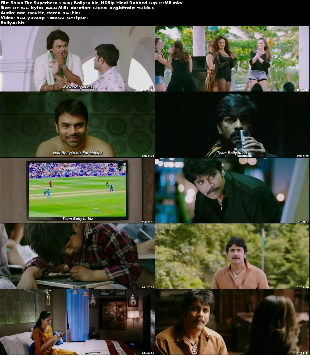 Shiva The Superhero 3 2018 HDRip 850Mb Hindi Dubbed 720p Download