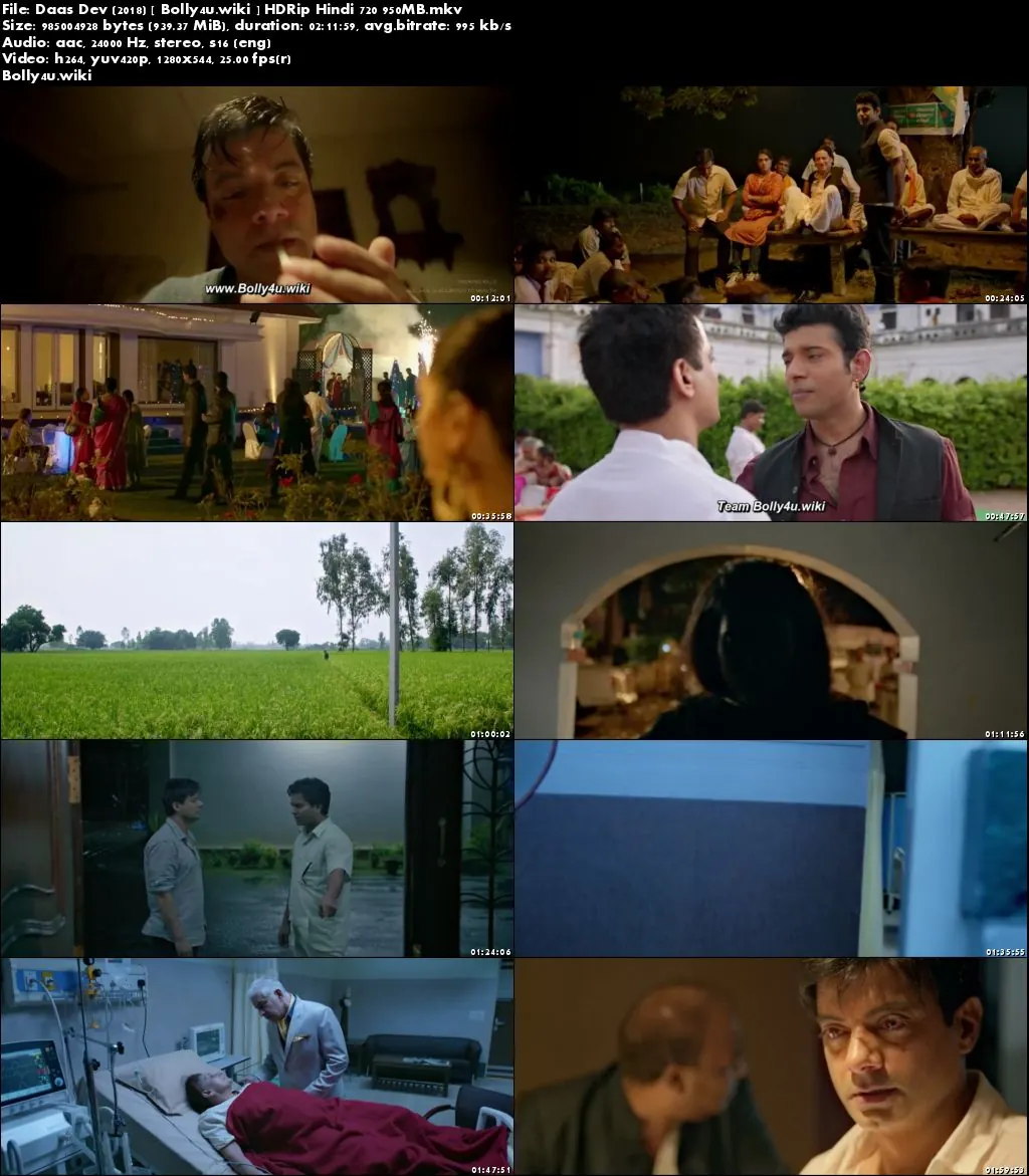 Daas Dev 2018 HDRip 950MB Full Hindi Movie Download 720p