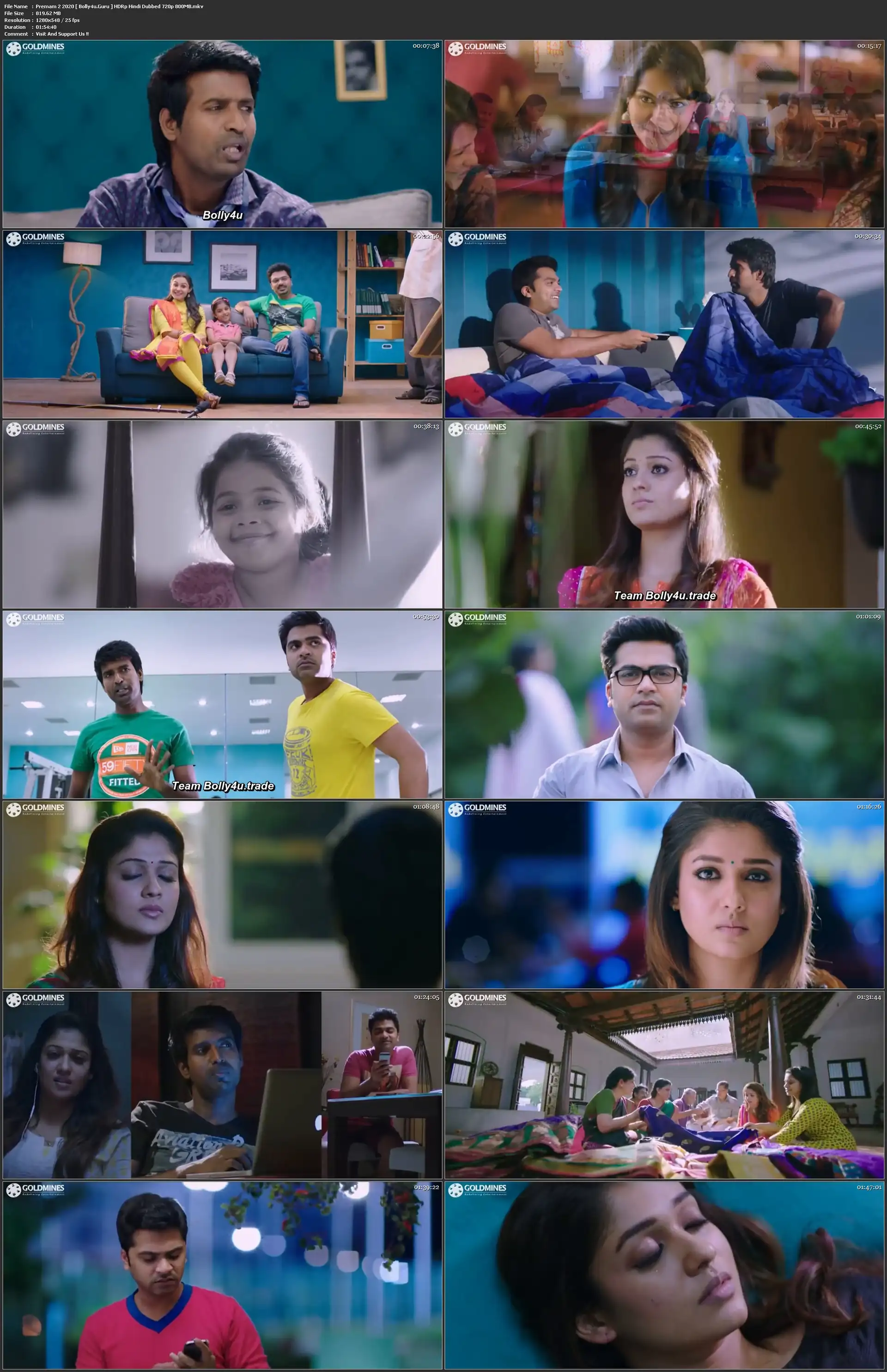 Premam 2 2020 HDRip 800Mb Hindi Dubbed 720p Download