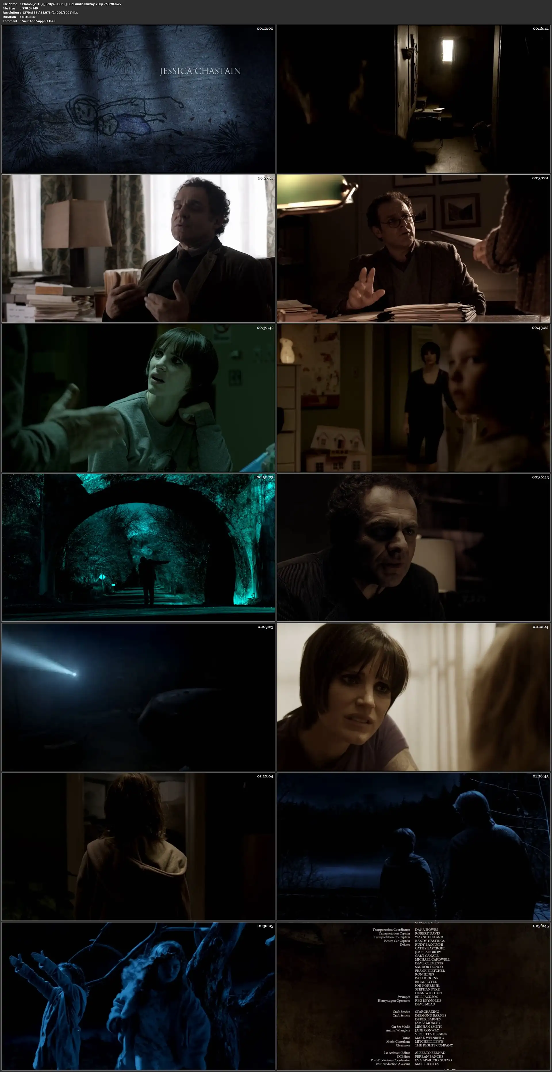 Mama 2013 BluRay 750MB Hindi Dual Audio 720p Download