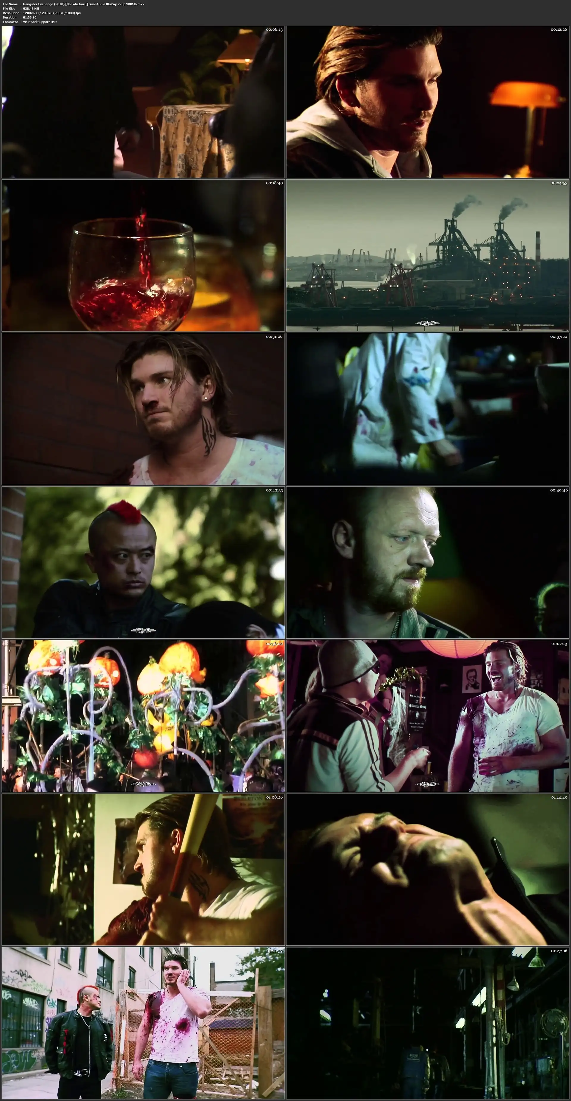 Gangster Exchange 2010 BRRip 300Mb Hindi Dual Audio 480p Download