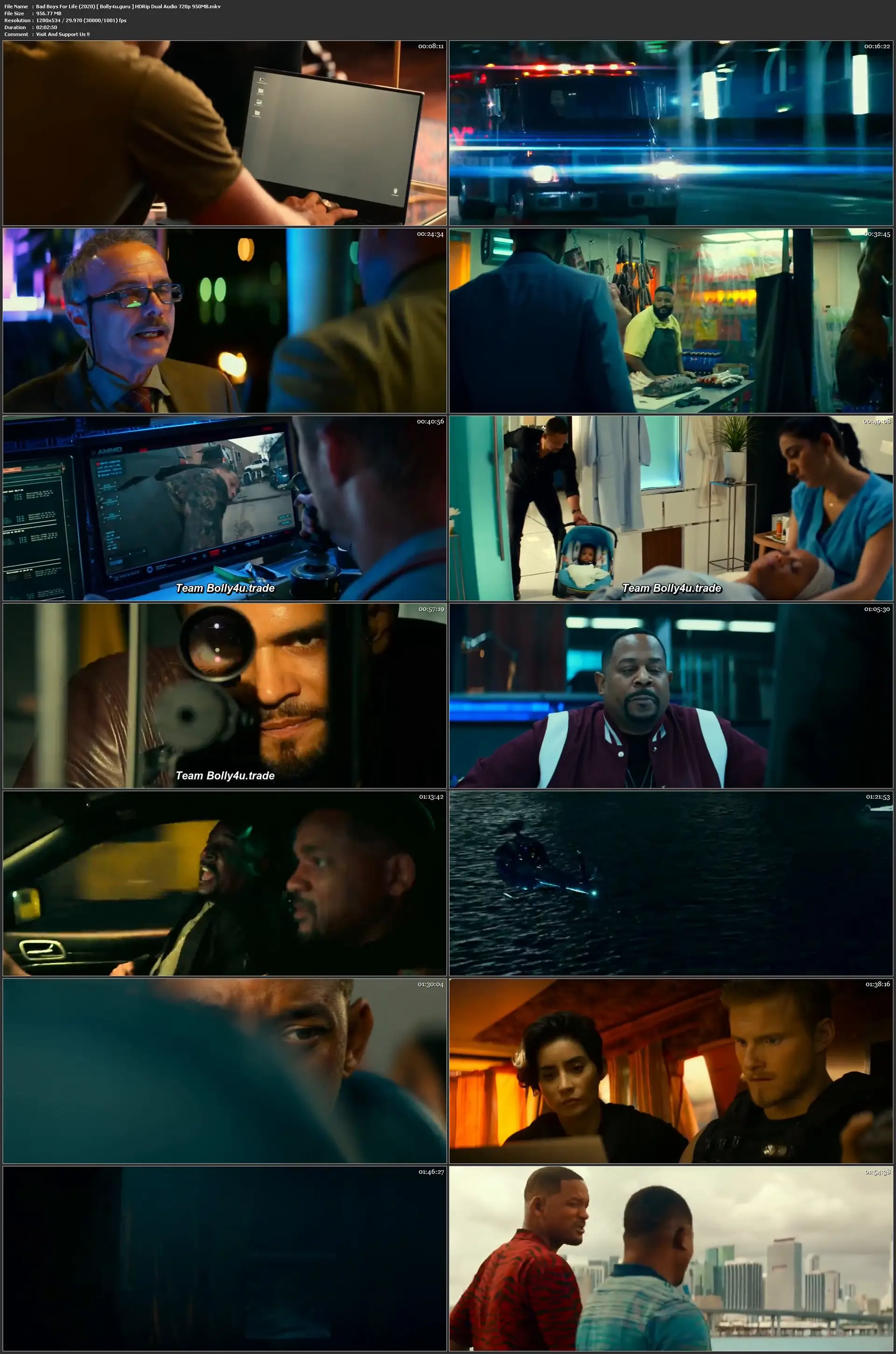 Bad Boys For Life 2020 HDRip 950Mb Hindi Dual Audio 720p Download