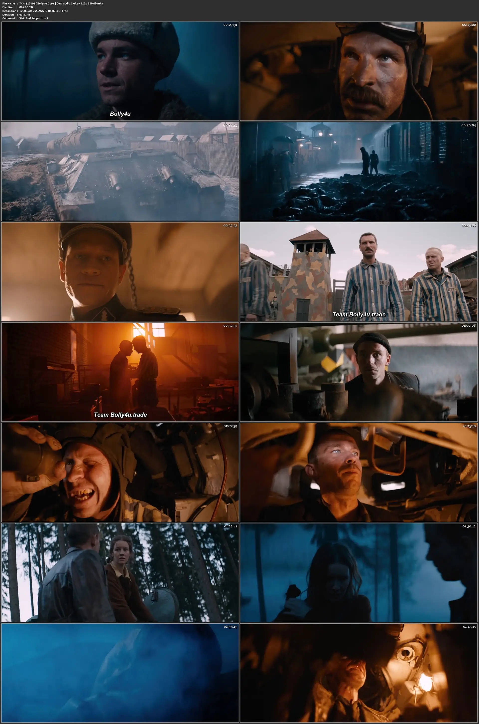 T-34 2019 WEB-DL 400Mb Hindi Dual Audio 480p Download