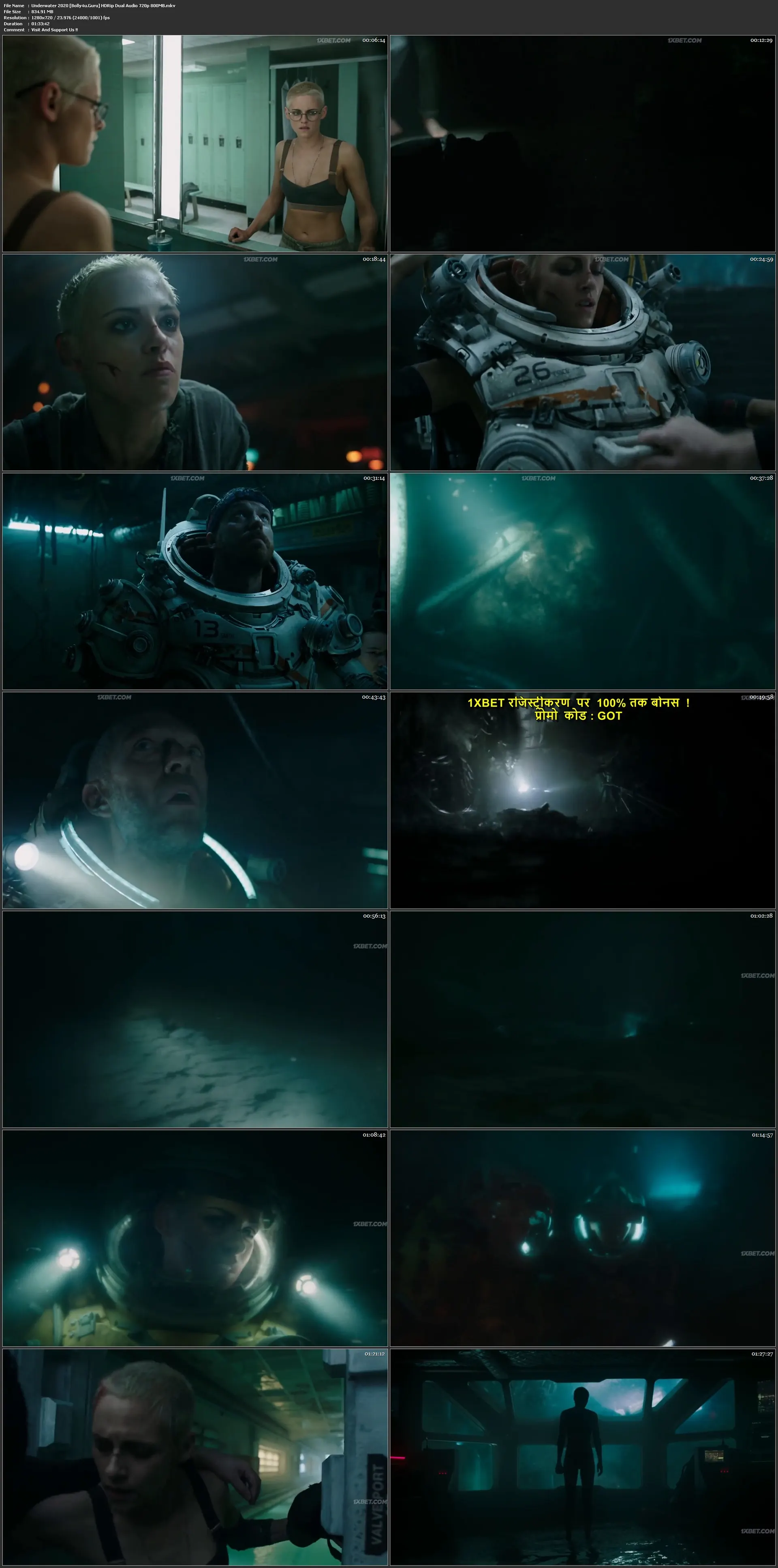 Underwater 2020 HDRip 800Mb Hindi Dual Audio 720p Download Underwater 2020 HDRip 800Mb Hindi Dual Audio 720p Download