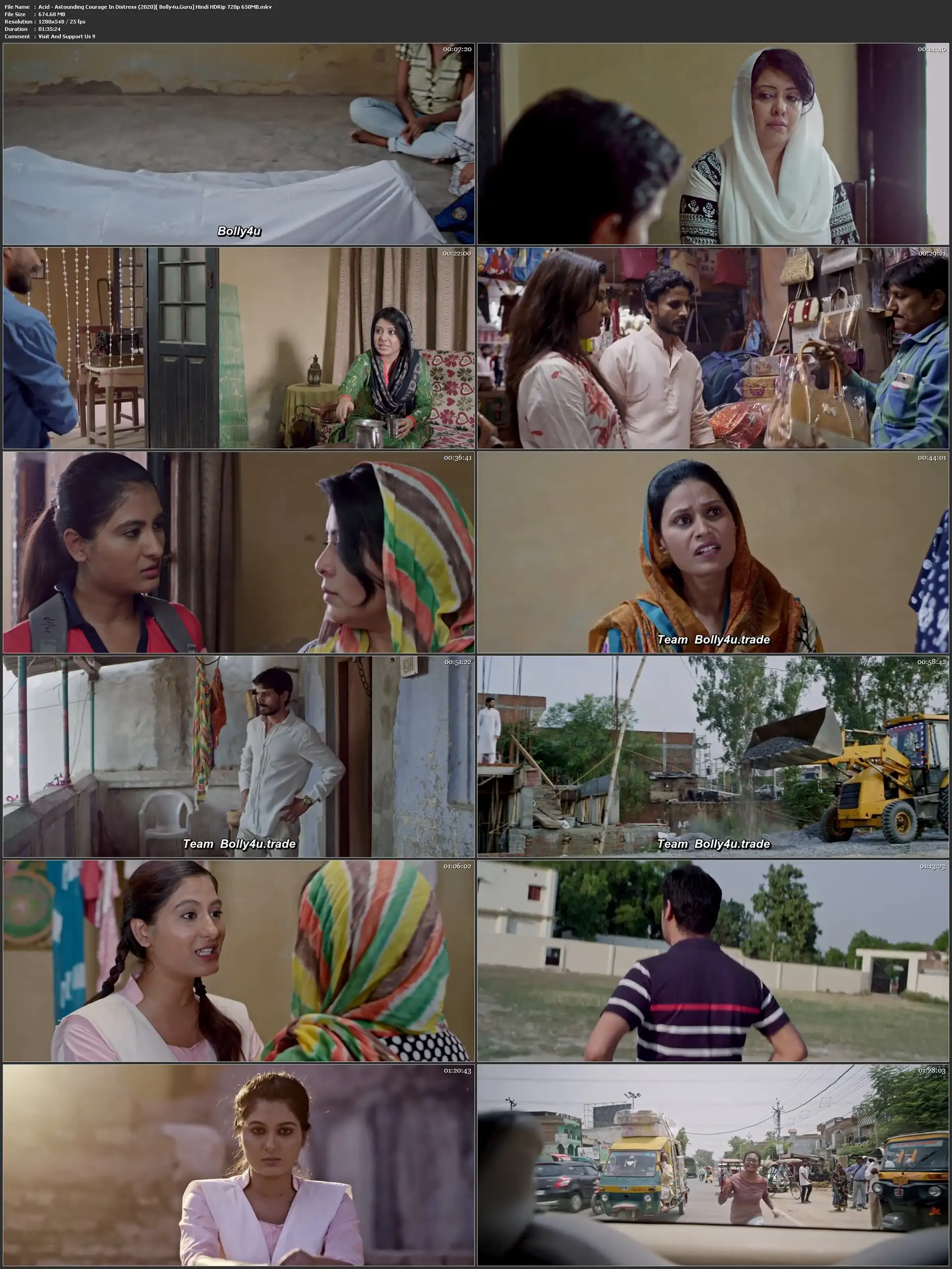 Acid Astounding Courage In Distress 2020 HDRip 300Mb Hindi 480p Download