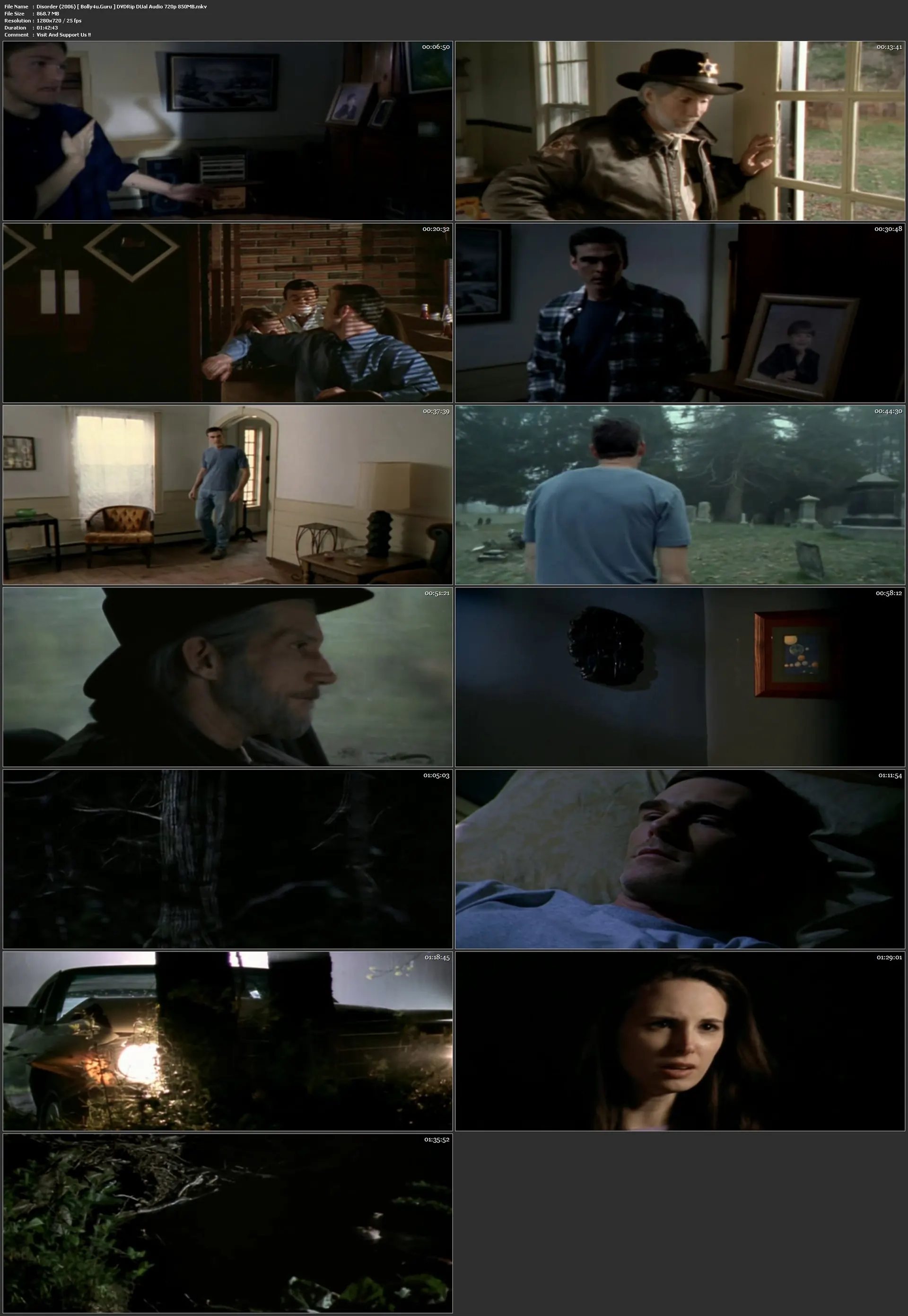 Disorder 2006 DVDRip 850Mb Hindi Dual Audio 720p Download