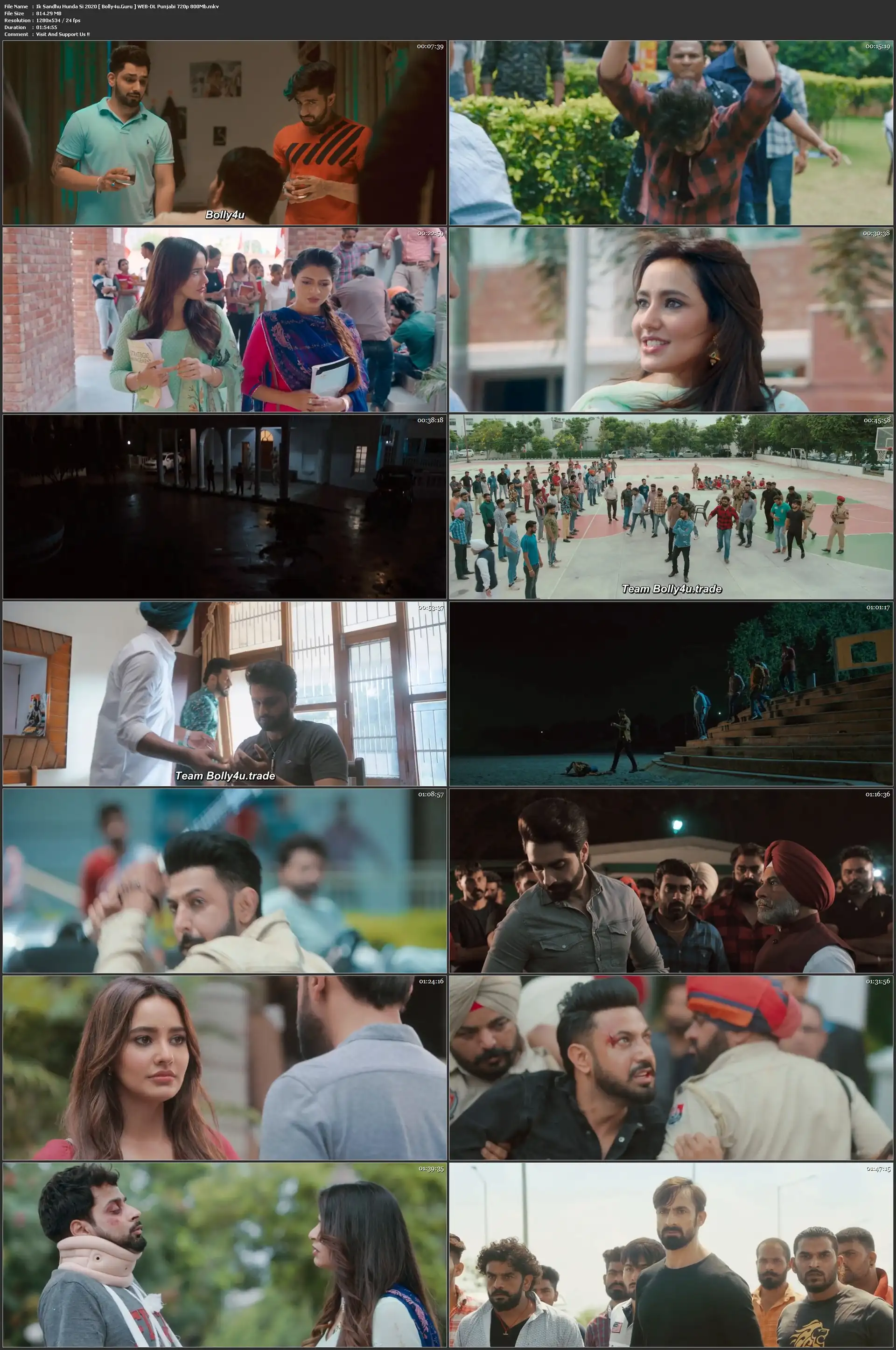 Ik Sandhu Hunda Si 2020 WEB-DL 800Mb Punjabi 720p Download