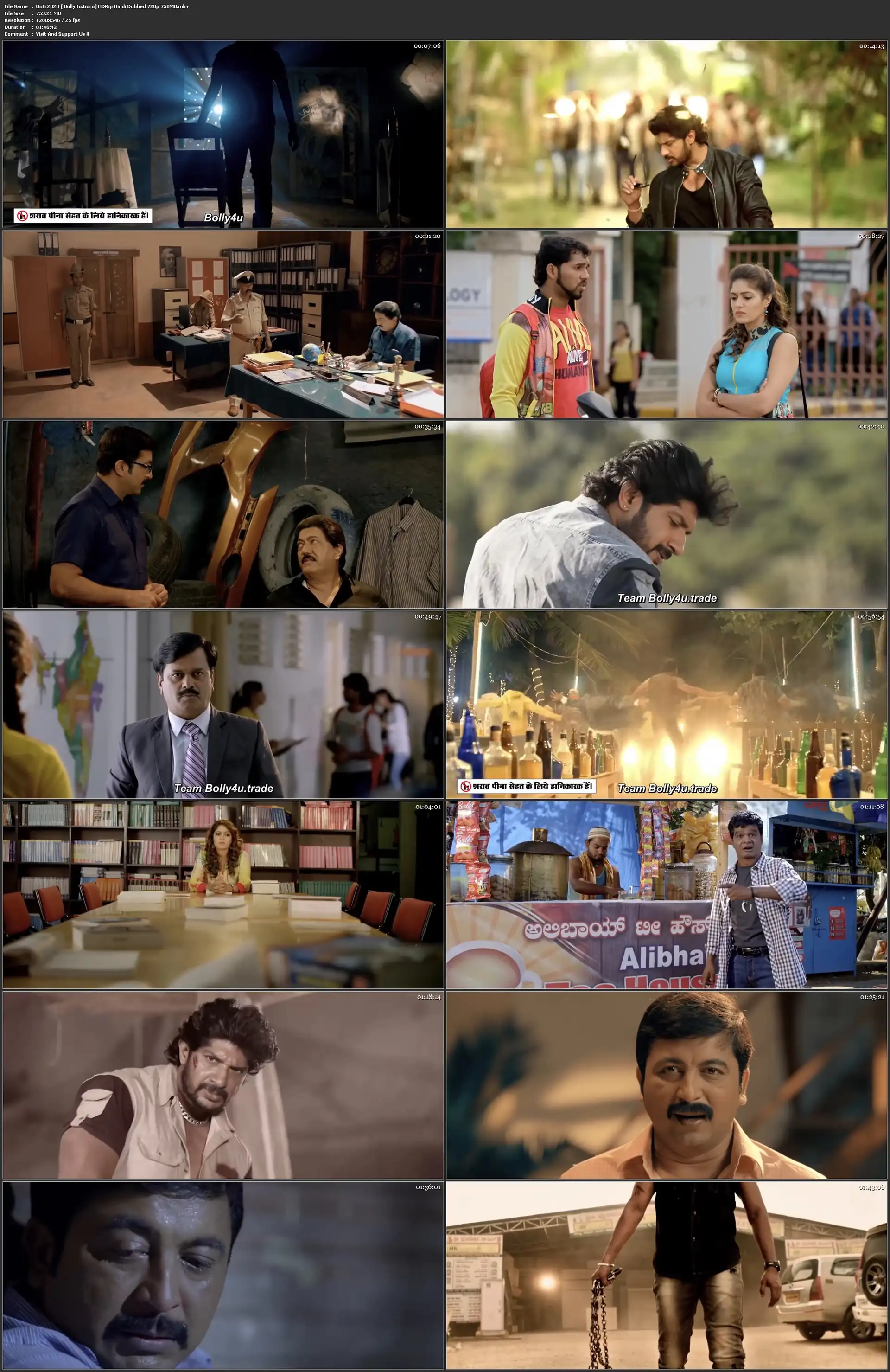 Onti 2020 HDRip 300Mb Hindi Dubbed 480p Download
