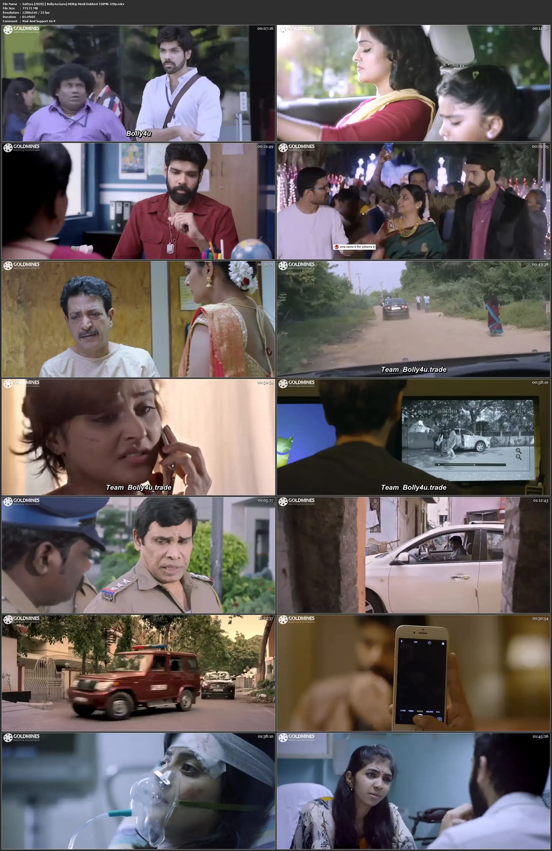 Sathya 2020 HDRip 750Mb Hindi Dubbed 720p Download