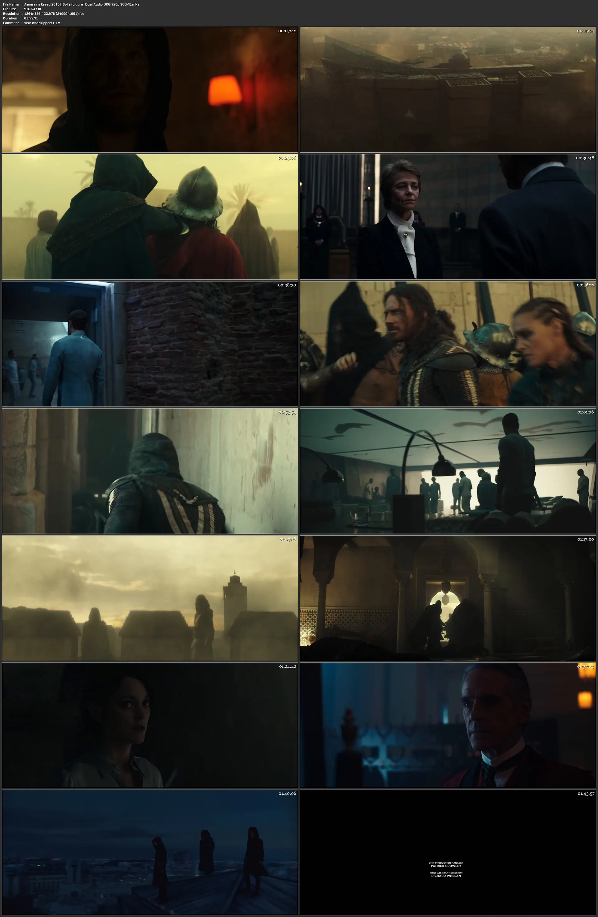 Assassins Creed 2016 BRRip 400Mb Hindi Dual Audio ORG 480p Download